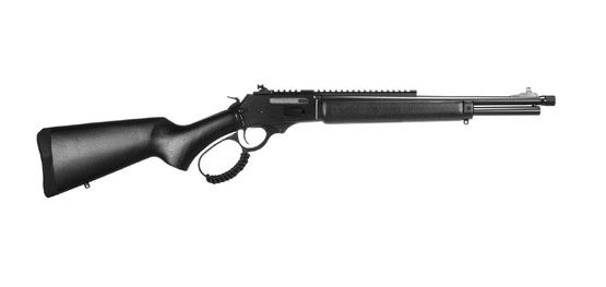 Rossi R95 Triple Black 30-30 lever action rifle with threaded barrel
